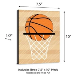 Big Dot Of Happiness Nothin' But Net - Basketball - Sports Themed Nursery Wall Art, Kids Room Decor & Game Room Decor - 7.5 X 10 Inches - 3 Prints -Baby Products Store GUEST 897e4881 fd2a 4791 9d3f becc9a846041