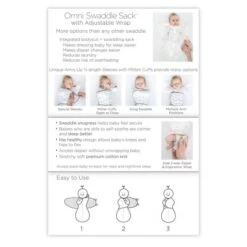 SwaddleDesigns Omni Swaddle Sack Swaddle Wrap - White - S - 0-3 Months -Baby Products Store GUEST 8e8822af ce98 4347 9eec 8568299a0f8b