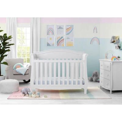 Delta Children Lancaster 4-in-1 Convertible Crib - Bianca White 6 Delta Children Lancaster 4-in-1 Convertible Crib - Bianca White - Image 4