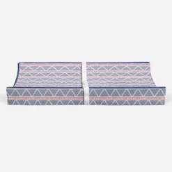 Bacati - Emma Coral/Navy Large Triangles Quilted Muslin Changing Pad Cover -Baby Products Store GUEST 8f9b4fc1 8164 43f5 b8dc 22a653991191