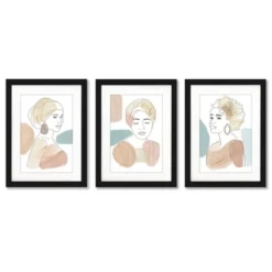 (Set Of 3) Nursery Shark Illustration By Jetty Home Framed Triptych Wall Art Set - Americanflat -Baby Products Store GUEST 92609ec3 ba00 415c 9caa 1c7ce8fb7296