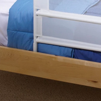 KidCo Mesh And Steel Double Pack Telescopic Toddler Child Bed Rail Guard, White 5 KidCo Mesh And Steel Double Pack Telescopic Toddler Child Bed Rail Guard, White - Image 3