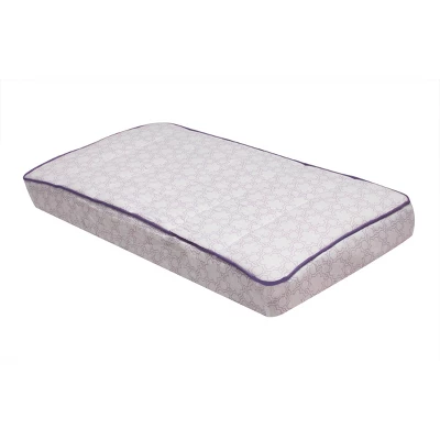 Bacati - Floral Quilted Muslin Changing Pad Cover Lilac 9 Bacati - Floral Quilted Muslin Changing Pad Cover Lilac - Image 7