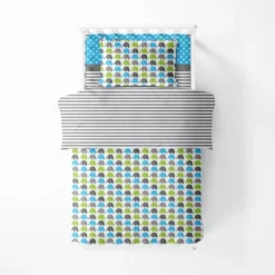 Bacati - Elephants Aqua/Lime/Gray 4 Pc Toddler Bedding Set -Baby Products Store GUEST 98f3e4d8 948a 4eba 8deb 24602f98974e