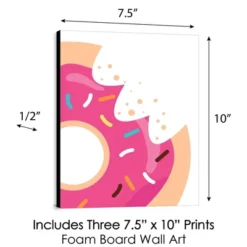Big Dot Of Happiness Donut Worry, Let's Party - Doughnut Kitchen Wall Art, Nursery Decor & Restaurant Decorations - 7.5 X 10 Inches - Set Of 3 Prints -Baby Products Store GUEST 999abff9 c627 4a07 a6cf 7892390f3cbd