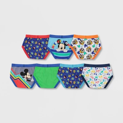 Disney Toddler Boys' 7 Pack Underwear Mickey Mouse By Handcraft 2T-3T 3 Disney Toddler Boys' 7 Pack Underwear Mickey Mouse By Handcraft 2T-3T
