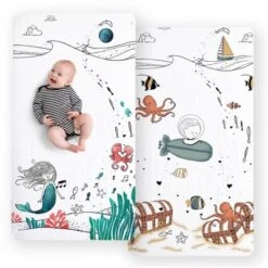 JumpOff Jo - 2 Pack Fitted Crib Sheets, Super Soft 100% Cotton Sheets For Standard Crib Mattresses And Toddler Beds, 28 In. X 52 In -Baby Products Store GUEST 9cbce939 2418 4da0 90ed 426ec9ab2d34