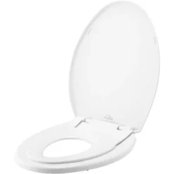 Mayfair By Bemis Little2Big Never Loosens Elongated Plastic Children's Potty Training Toilet Seat With Slow Close Hinge - White -Baby Products Store GUEST a48d6c88 a605 4b84 ae8c db265ca00950