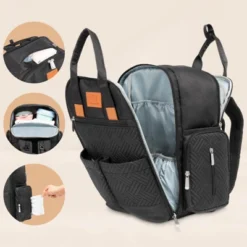 KeaBabies Bree Diaper Bag Backpack, Waterproof Baby Diaper Bags With Changing Pad, Girl, Boy, 2 Kids Travel Essentials (Charcoal) -Baby Products Store GUEST a4a29955 9496 430c b45b f1fc1758844d