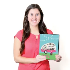 Big Dot Of Happiness Let's Go Glamping - Nursery Wall Art, Kids Room Decor & Camping Home Decorations - Gift Ideas -7.5 X 10 Inches - Set Of 3 Prints -Baby Products Store GUEST a82b8485 cc67 49df a7e8 07788d75d887