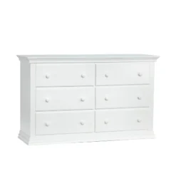 Suite Bebe Shailee Universal 6 Drawer Double Dresser - White