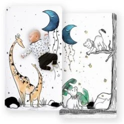 JumpOff Jo - 2 Pack Fitted Crib Sheets, Super Soft 100% Cotton Sheets For Standard Crib Mattresses And Toddler Beds, 28 In. X 52 In -Baby Products Store GUEST ab419ade 7cc3 4267 b961 14fc56cfb652