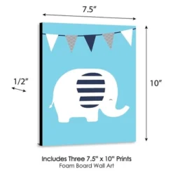 Big Dot Of Happiness Blue Elephant - Baby Boy Nursery Wall Art And Kids Room Decorations - Gift Ideas - 7.5 X 10 Inches - Set Of 3 Prints 9 Big Dot Of Happiness Blue Elephant - Baby Boy Nursery Wall Art And Kids Room Decorations - Gift Ideas - 7.5 X 10 Inches - Set Of 3 Prints -Baby Products Store GUEST ac95f4c5 52b5 47f1 b4d8 09ed5f29457e