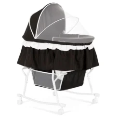 Dream On Me Lacy Portable 2-in-1 Bassinet, Black -Baby Products Store GUEST aef081cb 834c 4c17 a414 47b22e80c529