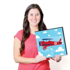 Big Dot Of Happiness Taking Flight - Airplane - Vintage Plane Kids Home Decor - 11 X 11 Inches Nursery Wall Art - Set Of 4 Prints For Baby's Room -Baby Products Store GUEST b0a349db 202f 4561 9c27 5df21c82995b