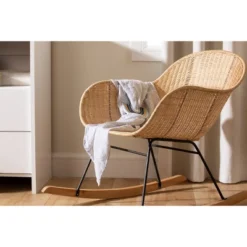 South Shore Balka Rocking Accent Chair - Rattan -Baby Products Store GUEST b28ca23e 4815 41f5 959a e38243dca6d5