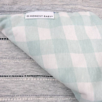 Honest Baby Organic Cotton LightWeight Knit Quilt - Dotted Stripe/Painted Buffalo 5 Honest Baby Organic Cotton LightWeight Knit Quilt - Dotted Stripe/Painted Buffalo - Image 3