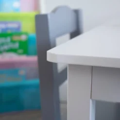 5pc Kids' Wood Table And Chair Set White/Gray - Humble Crew -Baby Products Store GUEST b36ac15b 5437 46a2 9fd6 c1068f177f01