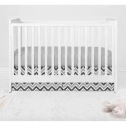 Bacati - Ikat Chevron White Grey Neutral 3 Pc Crib Set -Baby Products Store GUEST b78e42f5 33e1 4ed7 96cf e2ecb5c1ee67