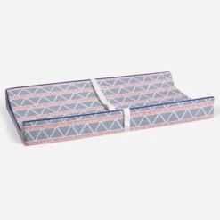 Bacati - Emma Coral/Navy Large Triangles Quilted Muslin Changing Pad Cover -Baby Products Store GUEST bceaed69 3db4 4520 b766 5d9f74124af8