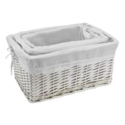 Badger Basket With Decorative White Liners Set Of 3 -Baby Products Store GUEST be45dbee d870 4961 b9a2 283a75c549c5