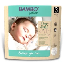 Bambo Nature Overnight Diapers, Disposable, Eco-Friendly, Size 3 -Baby Products Store GUEST be5288a2 8094 4857 816c 8bd44b44c082