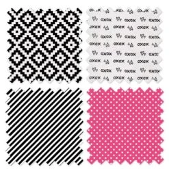 Bacati - Love Black Fuschia 10 Pc Crib Bedding Set With Long Rail Guard Cover -Baby Products Store GUEST c27561a9 a02b 416c a62a 27b966d93ead