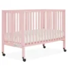 Dream On Me Quinn Full-Size Folding Crib I Removable Wheels I Modern Nursey I Adjustable Mattress Support I Patent Folding System In Blush Pink -Baby Products Store GUEST c2cbeebc 787d 4d5c 85a9 9ea71b4d9042