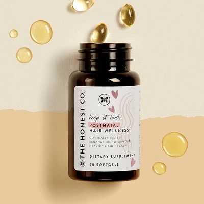 The Honest Company Honest Mama Keep It Lush Postnatal Hair Vegan Wellness Supplement - 60 Ct 3 The Honest Company Honest Mama Keep It Lush Postnatal Hair Vegan Wellness Supplement - 60 Ct