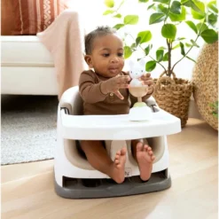Ingenuity Baby Base 2-in-1 Booster Feeding And Floor Seat With Self-Storing Tray -Baby Products Store GUEST c473f636 dfb4 4313 a62d 7e769987b8f3