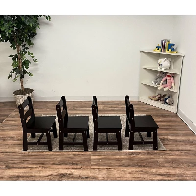 Rectangle Table With 4 Chairs Espresso - Gift Mark 6 Rectangle Table With 4 Chairs Espresso - Gift Mark - Image 4