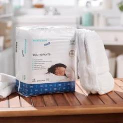 McKesson Youth Pants, Overnight Pull Up Pants - Size S/M, 38-65 Lbs, 17 Count, 4 Packs, 68 Total