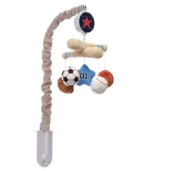 Lambs & Ivy Baby Sports Musical Baby Crib Mobile Soother Toy - Gray -Baby Products Store GUEST ce302187 3836 4b5d 9e2e 3a30802eb9a6