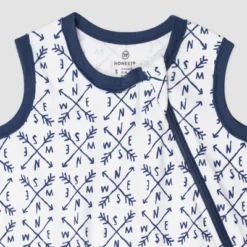 Honest Baby Organic Cotton Interlock Wearable Blanket All Seasons - Compass L