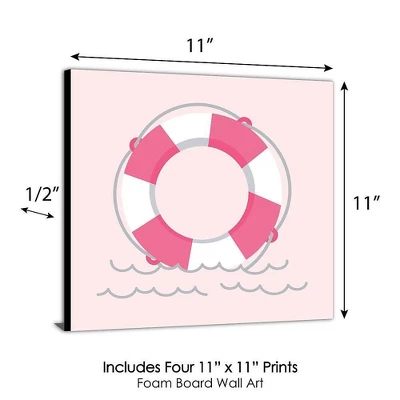 Big Dot Of Happiness Ahoy - Nautical Girl - Kids Room, Nursery Decor And Home Decor - 11 X 11 Inches Kids Wall Art - Set Of 4 Prints 7 Big Dot Of Happiness Ahoy - Nautical Girl - Kids Room, Nursery Decor And Home Decor - 11 X 11 Inches Kids Wall Art - Set Of 4 Prints - Image 5