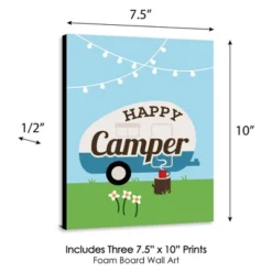 Big Dot Of Happiness Happy Camper - Nursery Wall Art, Kids Room Decor And Camping Home Decorations - Gift Ideas - 7.5 X 10 - Set Of 3 Prints -Baby Products Store GUEST d41cfb51 be74 447d af53 87a94c7d9048