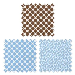 Bacati - Ikat Blue/Chocolate Swaddling Muslin Blankets Set Of 4 -Baby Products Store GUEST d490fa9b be90 423f aa71 68de6fa22643