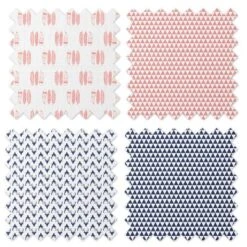 Bacati - Olivia Coral/Navy Muslin Buck/Feathers/Triangles Swaddling Blankets Set Of 4 9 Bacati - Olivia Coral/Navy Muslin Buck/Feathers/Triangles Swaddling Blankets Set Of 4 -Baby Products Store GUEST d555310c 0a9a 41ab 9c30 dd5c7fa04bf4