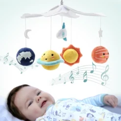 The Peanutshell Spectacular Space Baby Musical Crib Mobile - Planets/Rockets -Baby Products Store GUEST d7e3c86c 4b6f 4e8b b392 d7ed09922685