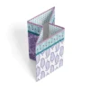 Bacati - Isabella Paisley Aqua/Lilac/Purple Collapsible Laundry Hamper