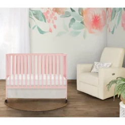 Dream On Me Quinn Full-Size Folding Crib I Removable Wheels I Modern Nursey I Adjustable Mattress Support I Patent Folding System In Blush Pink -Baby Products Store GUEST ddc37b91 9532 4c37 9760 dacfea490775