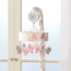 Lambs & Ivy Baby Blooms Pink Butterfly Musical Baby Crib Mobile Soother Toy -Baby Products Store GUEST df60ad26 2480 454a ad7e e5bc7918ace3