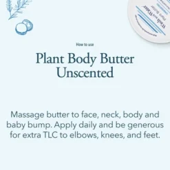 Wash With Water Plant Body Butter (Unscented), Vegan Healing Ointment Cream For Dry & Sensitive Skin, 7 Oz Tub -Baby Products Store GUEST e1e9d80a e5b1 4f1a af84 a8c233b8b2e8