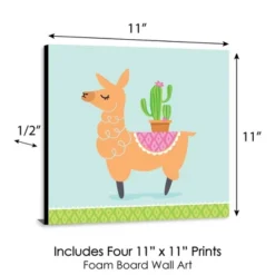 Big Dot Of Happiness Whole Llama Fun - Kids Room, Nursery Decor And Home Decor - 11 X 11 Inches Nursery Wall Art - Set Of 4 Prints For Baby's Room -Baby Products Store GUEST e57d8c03 dca6 4119 909e 45a4822291dc