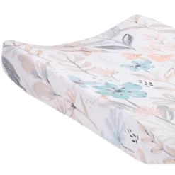Lambs & Ivy Baby Blooms Watercolor Floral/Butterfly Soft Changing Pad Cover