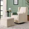Carter's By DaVinci Adrian Swivel Glider With Storage Ottoman