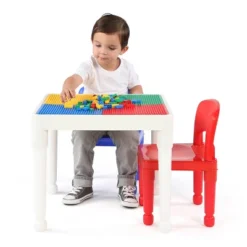 3pc 2 In 1 Square Activity Table With 2 Chairs Blue/Red - Humble Crew -Baby Products Store GUEST ee15a857 96d7 4765 9490 bdb63ffd9cd7