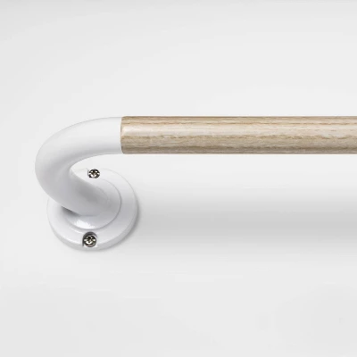 Blackout Kids' Curtain Rod Natural Wood/White - Pillowfort™ 5 Blackout Kids' Curtain Rod Natural Wood/White - Pillowfort™ - Image 3