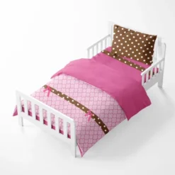 Bacati - Pink Chocolate 4 Pc Toddler Bedding Set -Baby Products Store GUEST fa571630 beb1 4601 99a2 ccb627074ad7