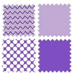 Bacati - MixNMatch Purple Chevron Dots 3 Pc Toddler Sheet Set -Baby Products Store GUEST fc3ff453 2774 40d5 8589 07021cb94f44